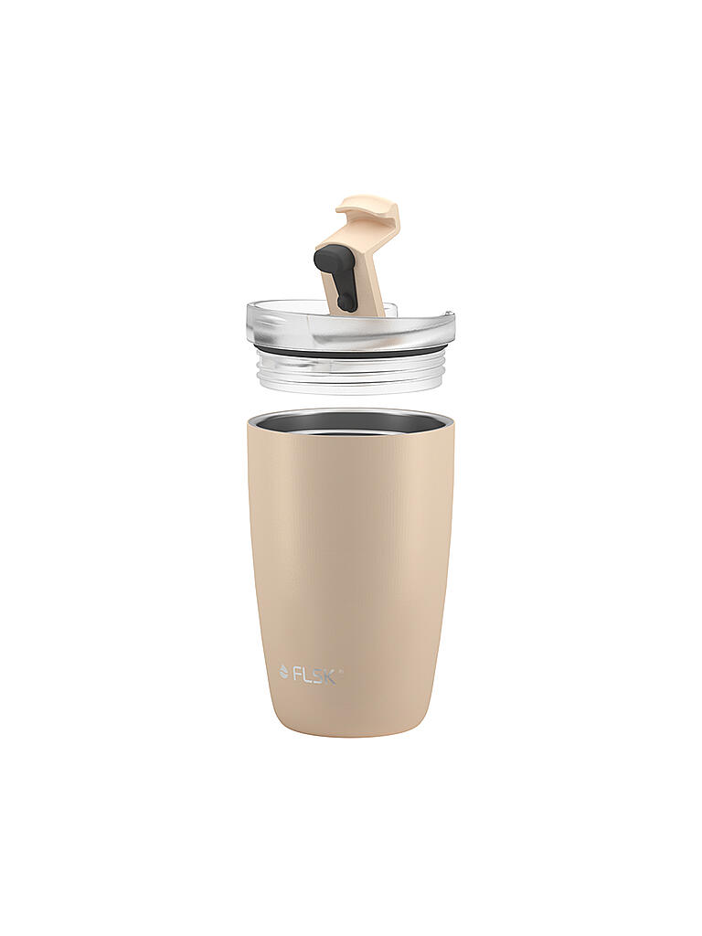 FLSK | CUP Coffee to go-Becher 0,35l Edelstahl Sand | beige