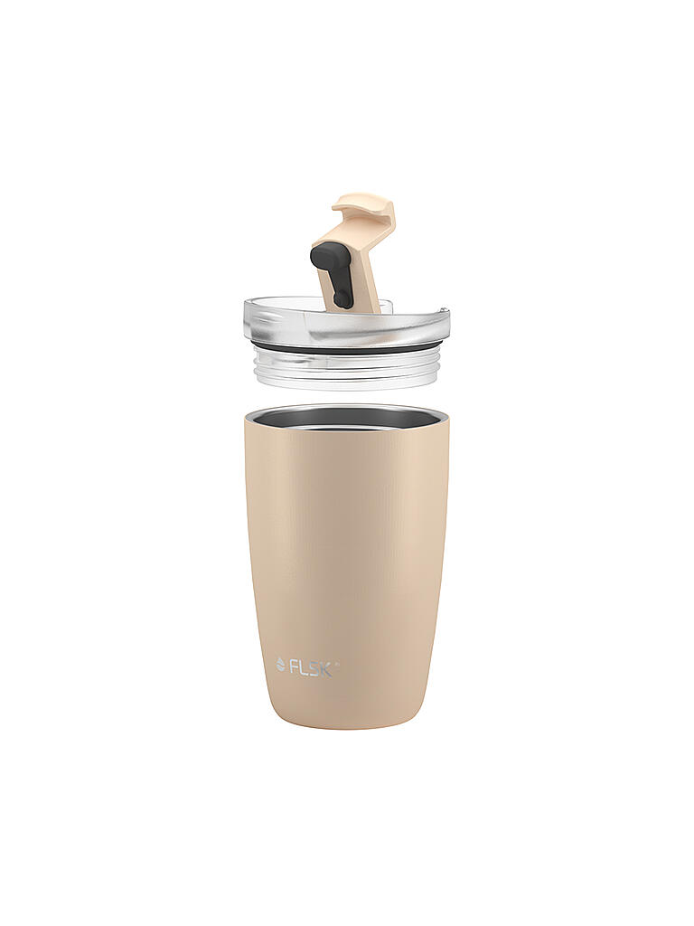FLSK | CUP Coffee to go-Becher 0,35l Edelstahl Sand | beige