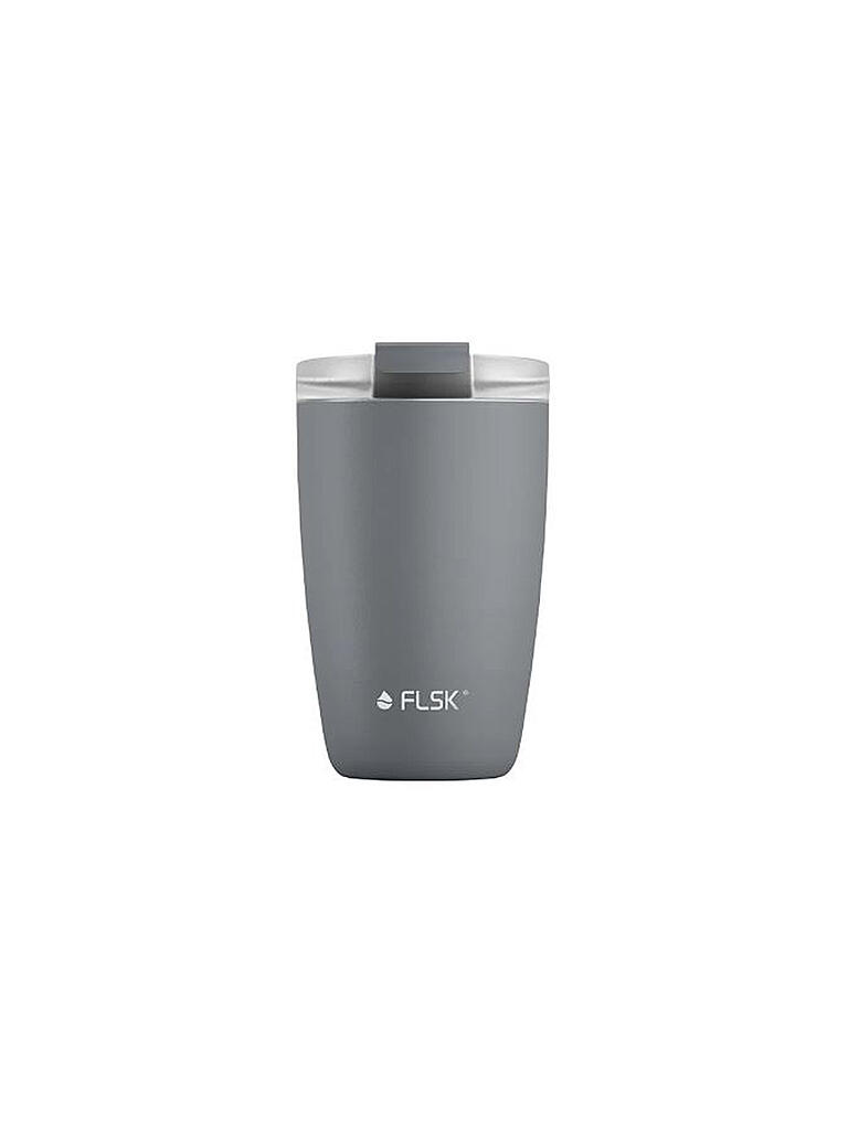 FLSK | CUP Coffee to go-Becher 0,35l Edelstahl Stone | grau