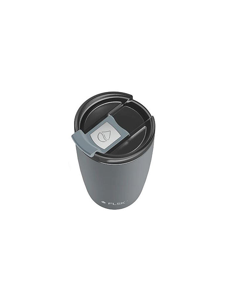 FLSK | CUP Coffee to go-Becher 0,35l Edelstahl Stone | grau