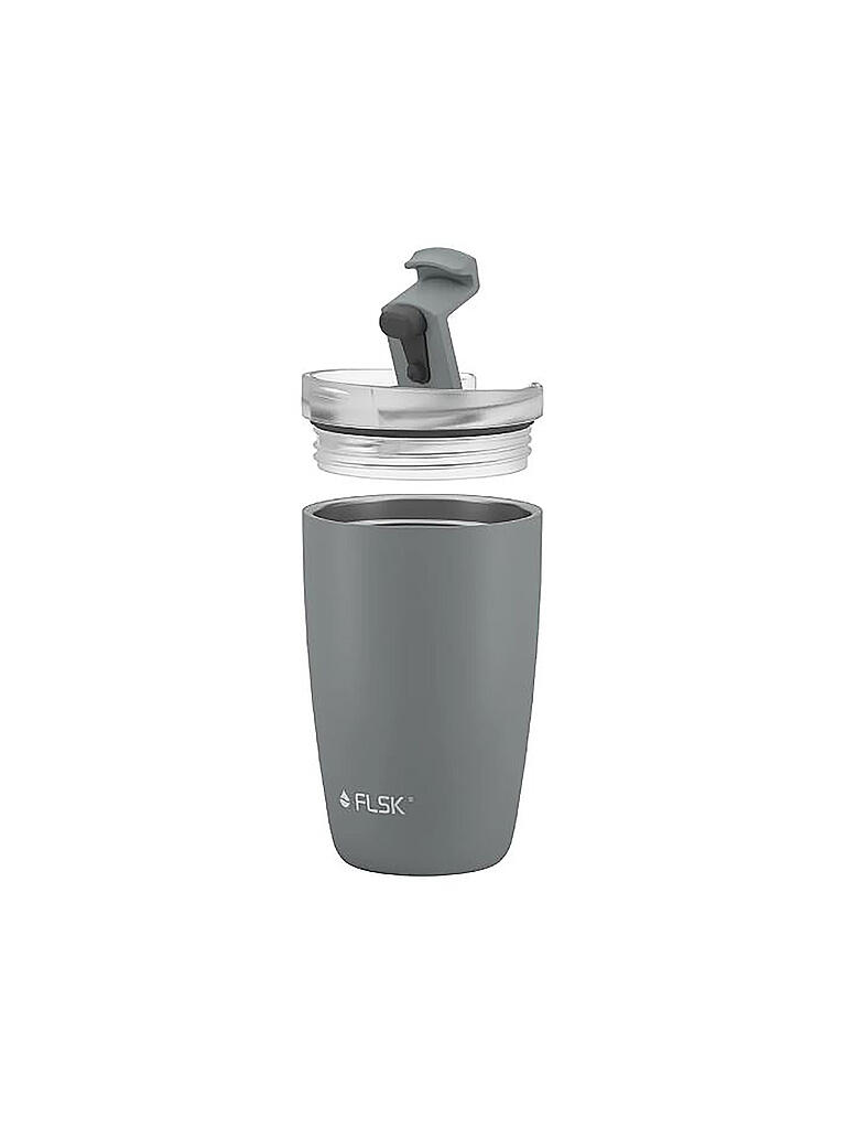 FLSK | CUP Coffee to go-Becher 0,35l Edelstahl Stone | grau