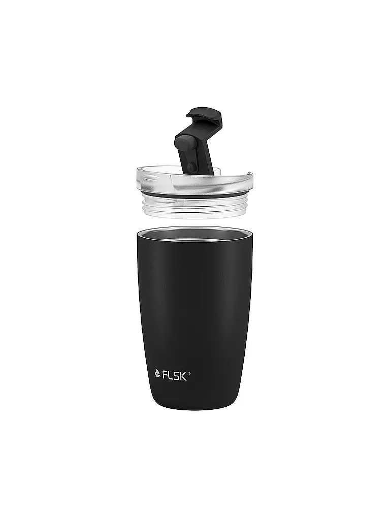 FLSK | Isolierbecher - Thermosbecher CUP Coffee to go-Becher 0,35l Black | dunkelgrün