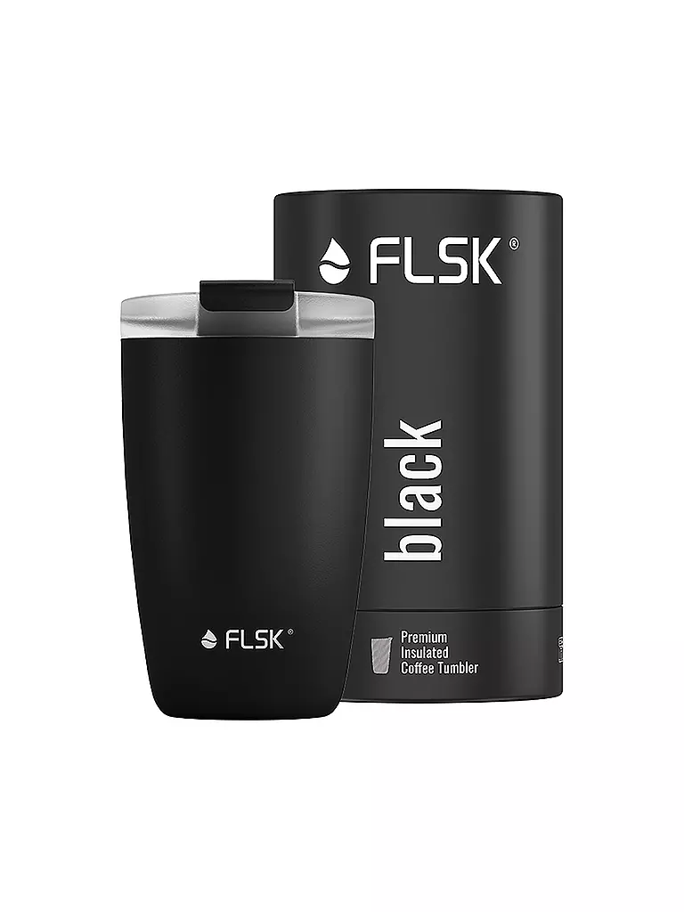 FLSK | Isolierbecher - Thermosbecher CUP Coffee to go-Becher 0,35l Black | dunkelgrün