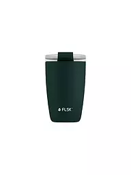 FLSK | Isolierbecher - Thermosbecher CUP Coffee to go-Becher 0,35l Winterberry  | dunkelgrün