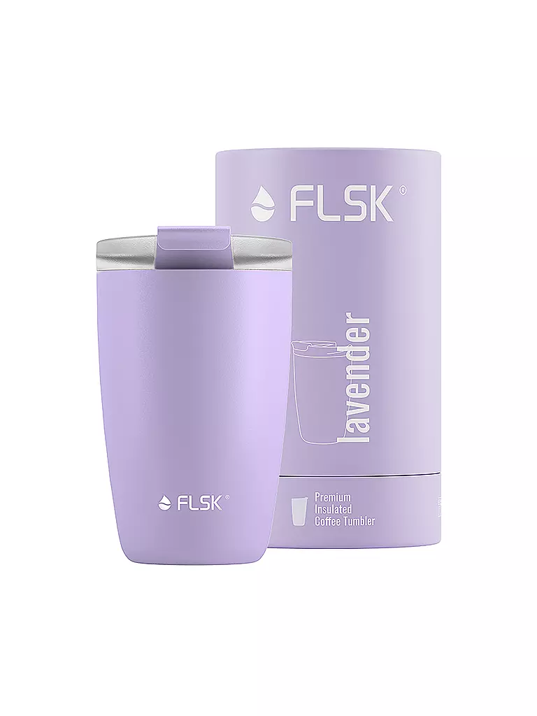 FLSK | Isolierbecher - Thermosbecher CUP Coffee to go-Becher 0,35l Lavender | lila