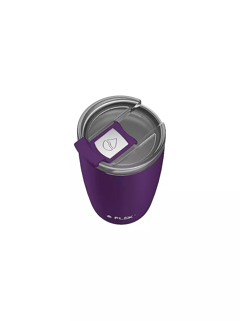 FLSK | Isolierbecher - Thermosbecher CUP Coffee to go-Becher 0,35l Nordic Plum | dunkelgrün