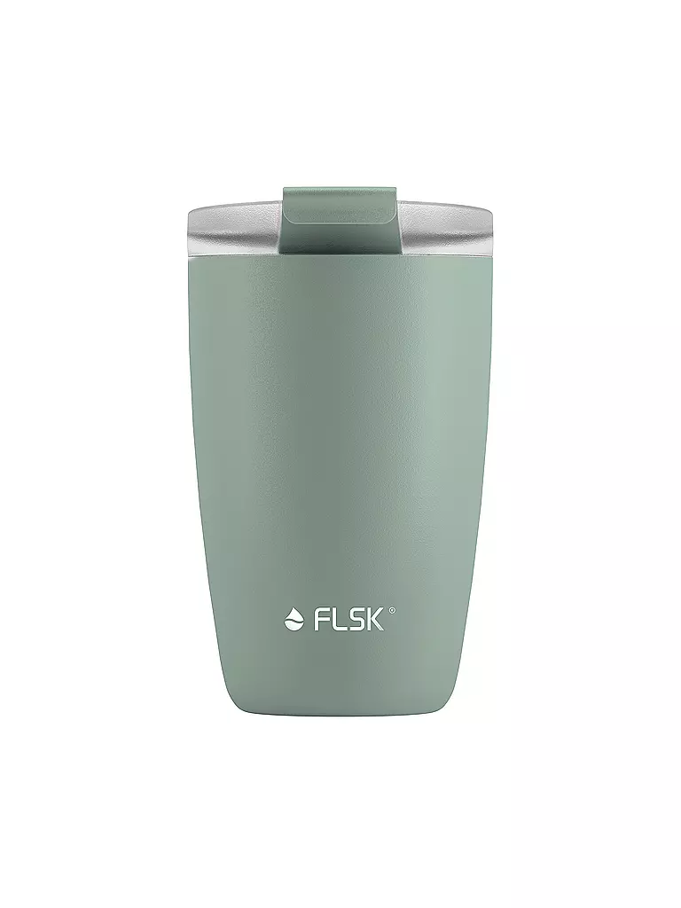 FLSK | Isolierbecher - Thermosbecher CUP Coffee to go-Becher 0,35l Sage | dunkelgrün