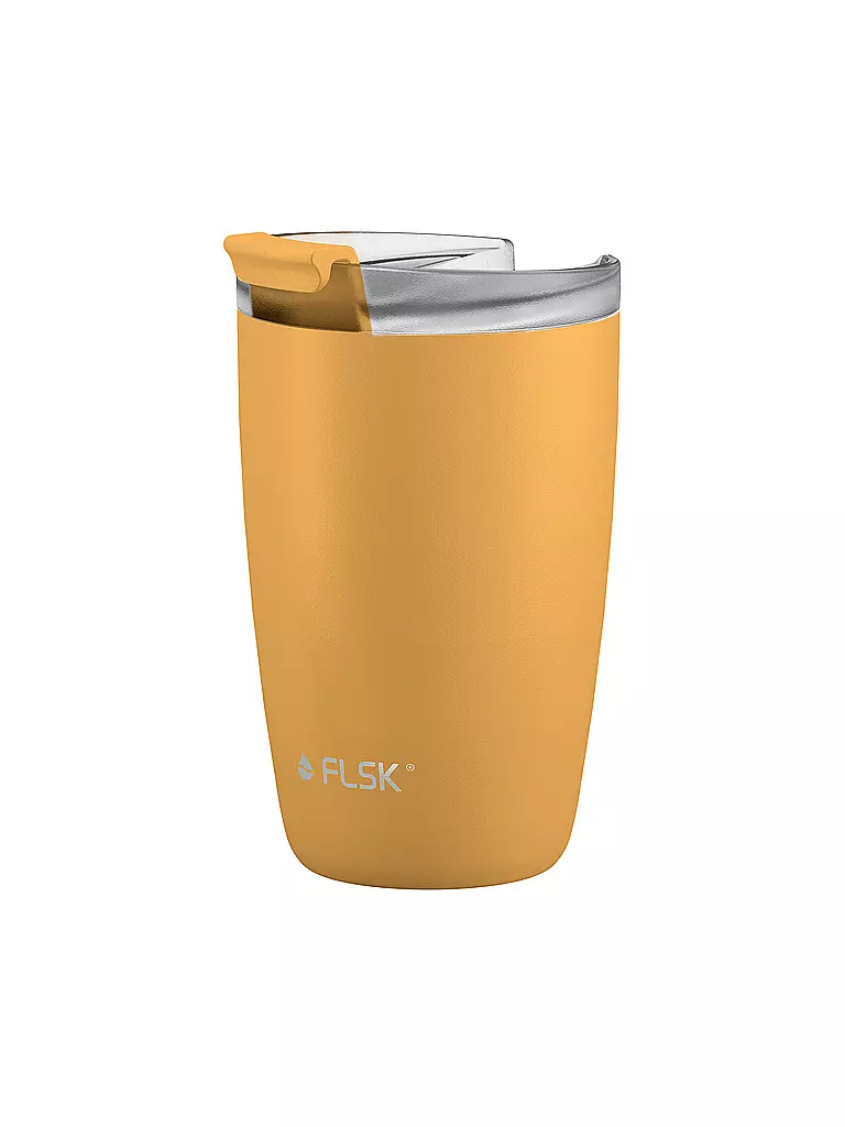 FLSK | Isolierbecher - Thermosbecher CUP Coffee to go-Becher 0,35l Sunrise | gelb