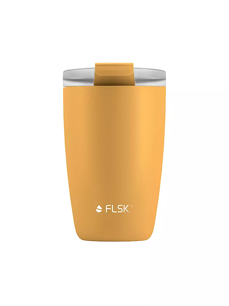 FLSK | Isolierbecher - Thermosbecher CUP Coffee to go-Becher 0,35l Sunrise | gelb