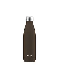 FLSK | Isolierflasche - Thermosflasche 0,5l Edelstahl Black | Braun