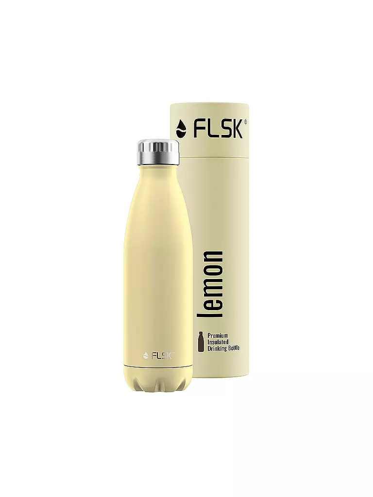FLSK | Isolierflasche - Thermosflasche 0,5l Lemon | koralle