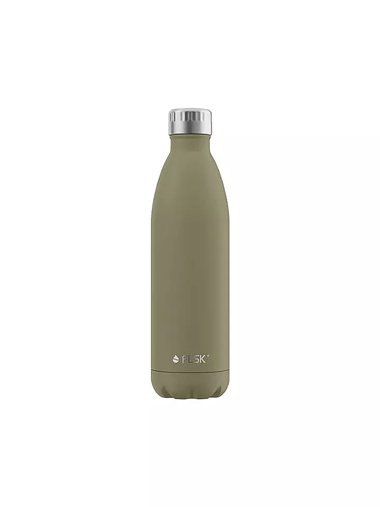 FLSK | Isolierflasche - Thermosflasche 0,75l Edelstahl Khaki | olive