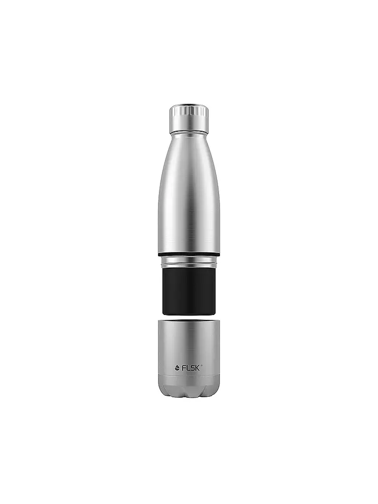 FLSK | Isolierflasche - Trinkflasche mit Becher 0,7l  Stainless | dunkelgrün