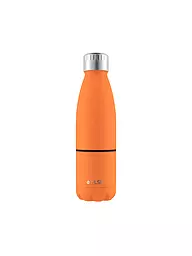 FLSK | Isolierflasche - Trinkflasche mit Becher 0,7l Ridge-Green | orange