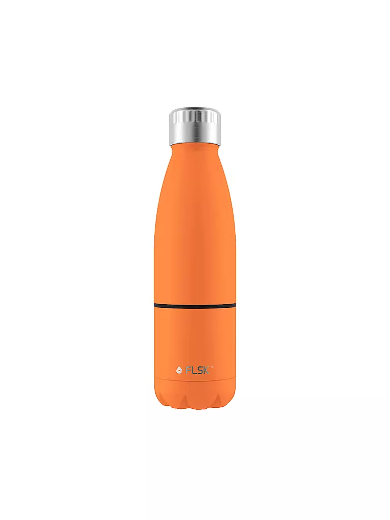 FLSK | Isolierflasche - Trinkflasche mit Becher 0,7l Trail-Orange | orange