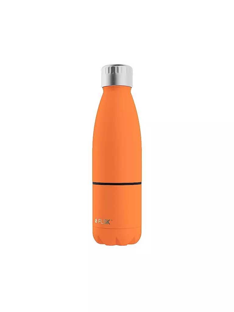 FLSK | Isolierflasche - Trinkflasche mit Becher 0,7l Trail-Orange | orange