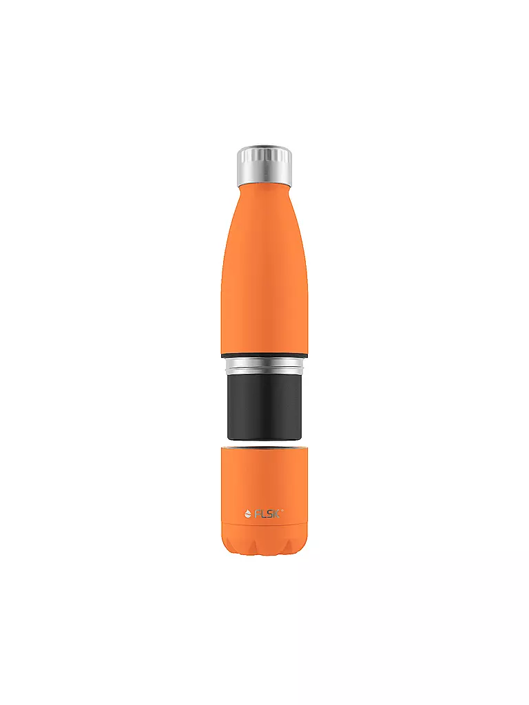 FLSK | Isolierflasche - Trinkflasche mit Becher 0,7l Trail-Orange | orange