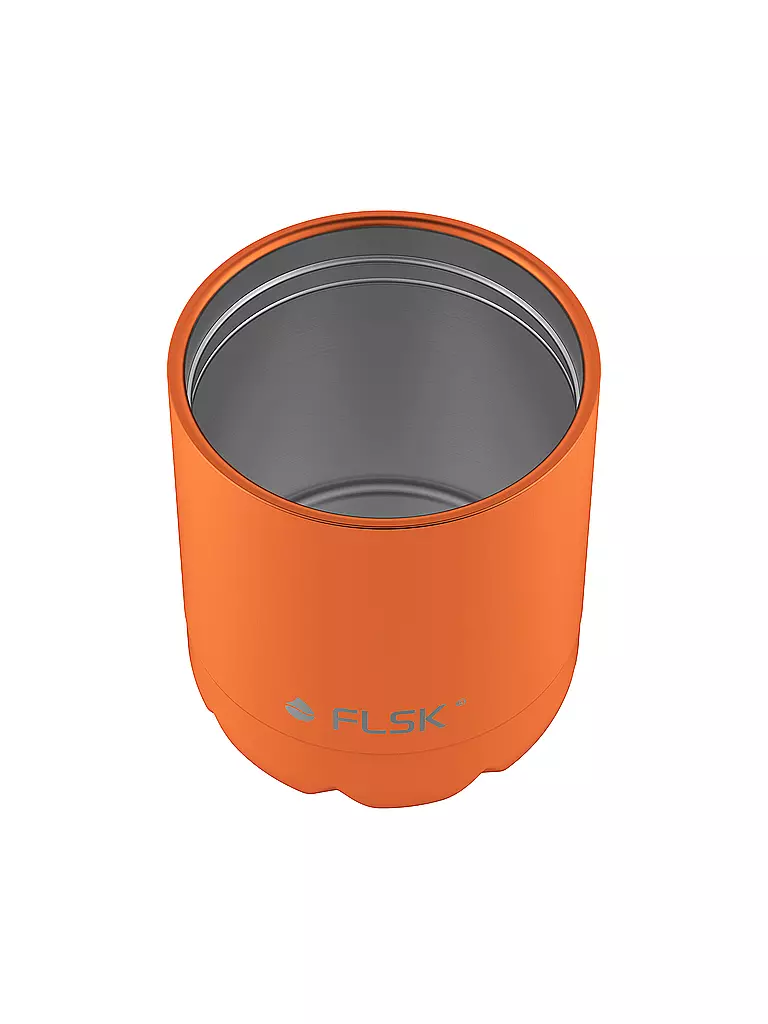FLSK | Isolierflasche - Trinkflasche mit Becher 0,7l Trail-Orange | orange