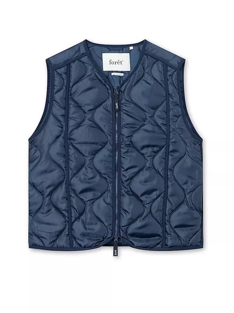 FORET | Steppgilet FRESH  | blau