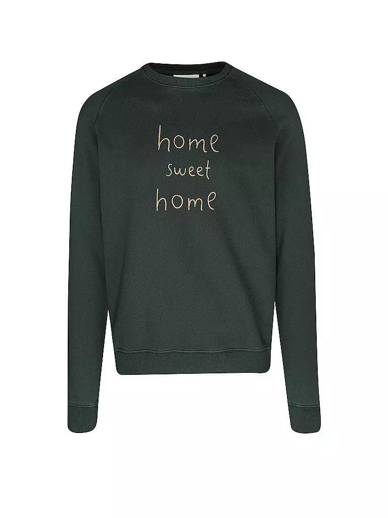 FORET | Sweater BORDER | dunkelgrün