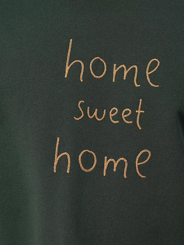 FORET | Sweater BORDER | dunkelgrün