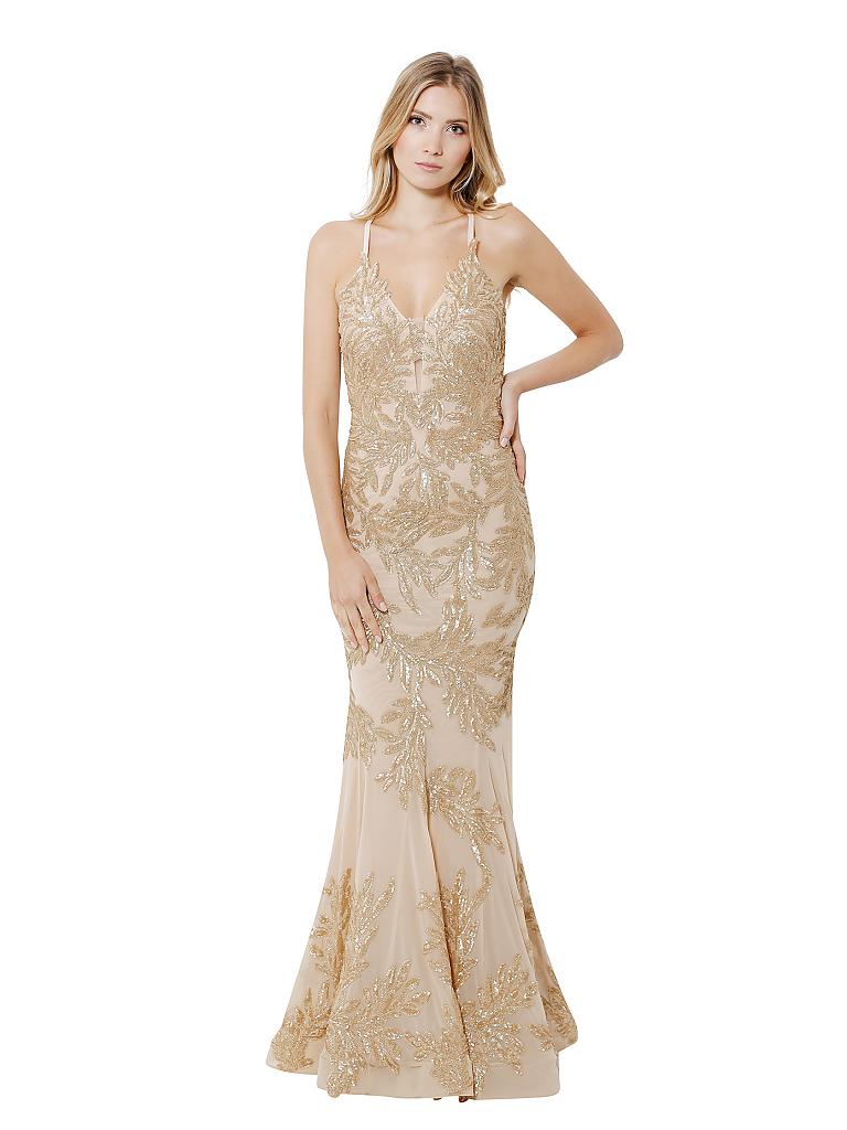 FOREVER UNIQUE | Abendkleid "Iowa" | gold