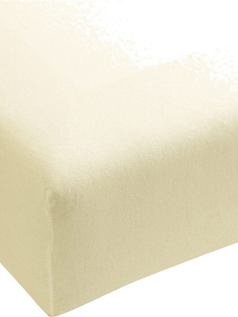 FORMESSE Jersey-Spannleintuch BELLA DONNA 120/200 cm - 130/220 cm Wollweiss beige