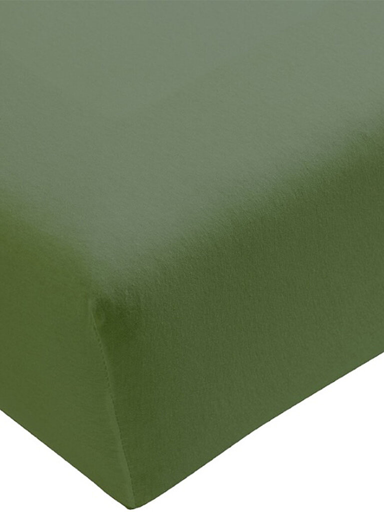 FORMESSE Jersey-Spannleintuch BELLA DONNA 120/200 cm - 130/220 cm Olive grün