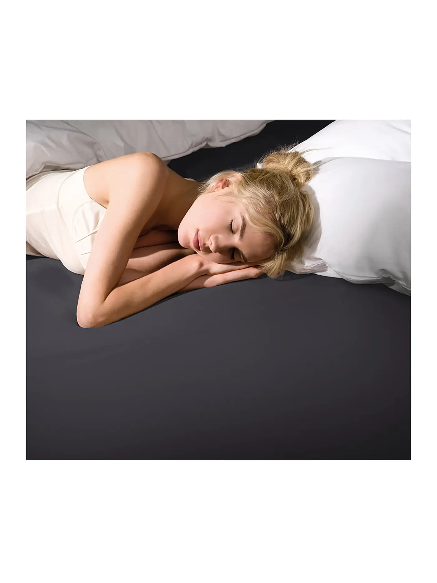FORMESSE | Jersey-Spannleintuch "Bella Donna" 120/200 cm - 130/220 cm (Natur) | grau