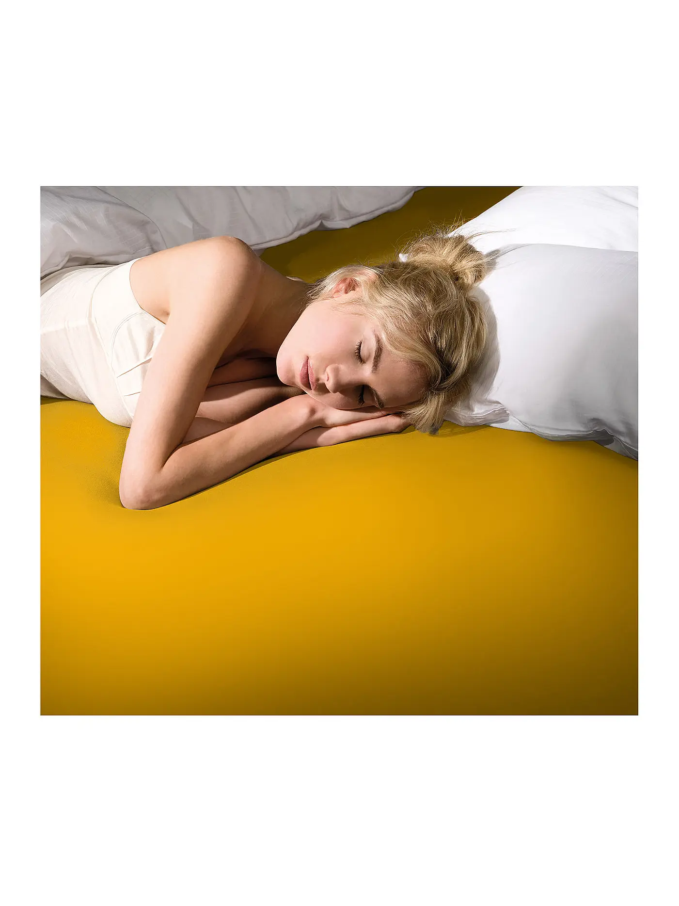 FORMESSE | Jersey-Spannleintuch "Bella Donna" 140/200 cm - 160/220 cm Marine | gelb