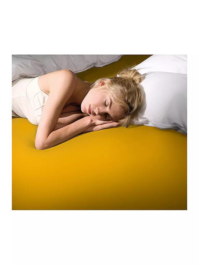 FORMESSE | Jersey-Spannleintuch BELLA DONNA 140/200 cm - 160/220 cm Curry | gelb