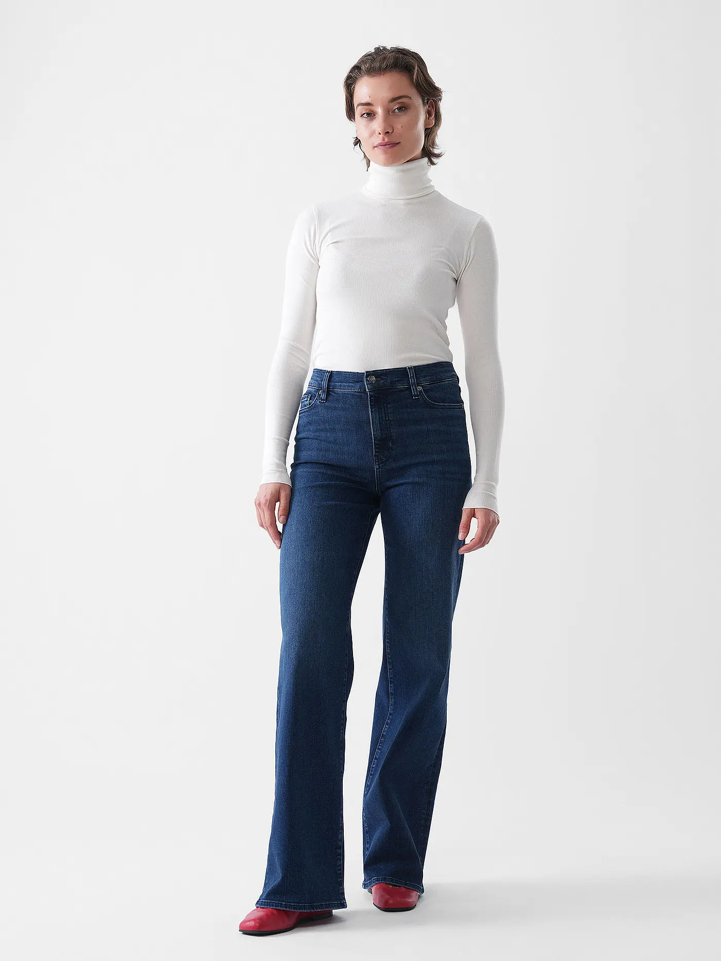 FRAME | Jeans Flared Fit LE SLIM PALAZZO | blau