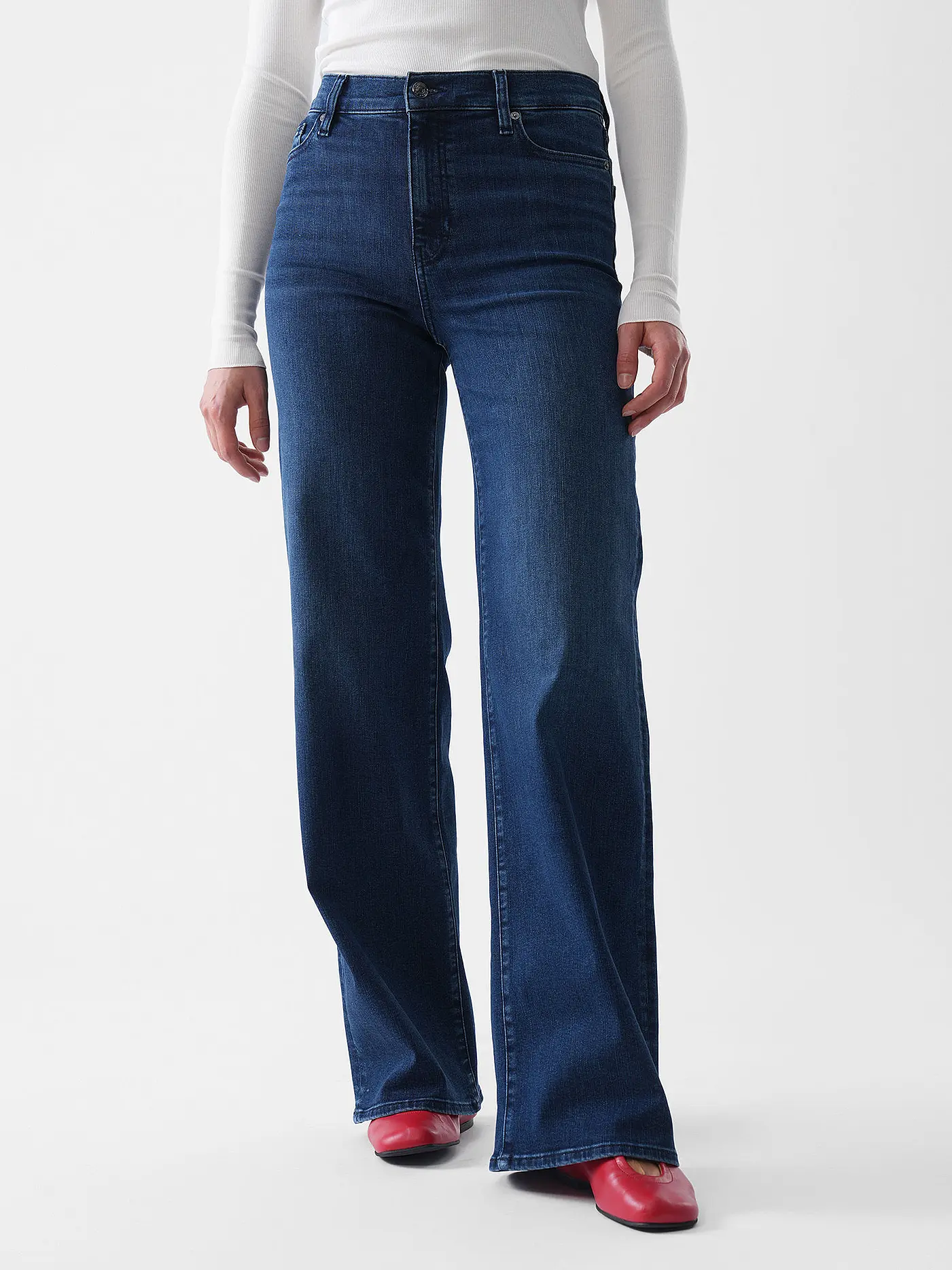 FRAME | Jeans Flared Fit LE SLIM PALAZZO | blau
