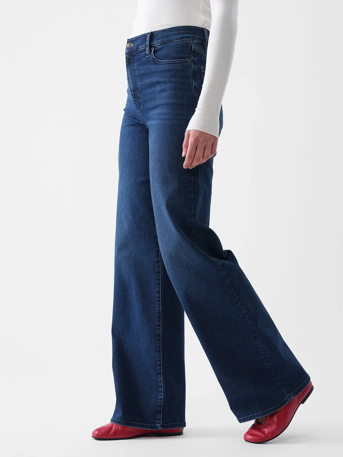 FRAME | Jeans Flared Fit LE SLIM PALAZZO | blau
