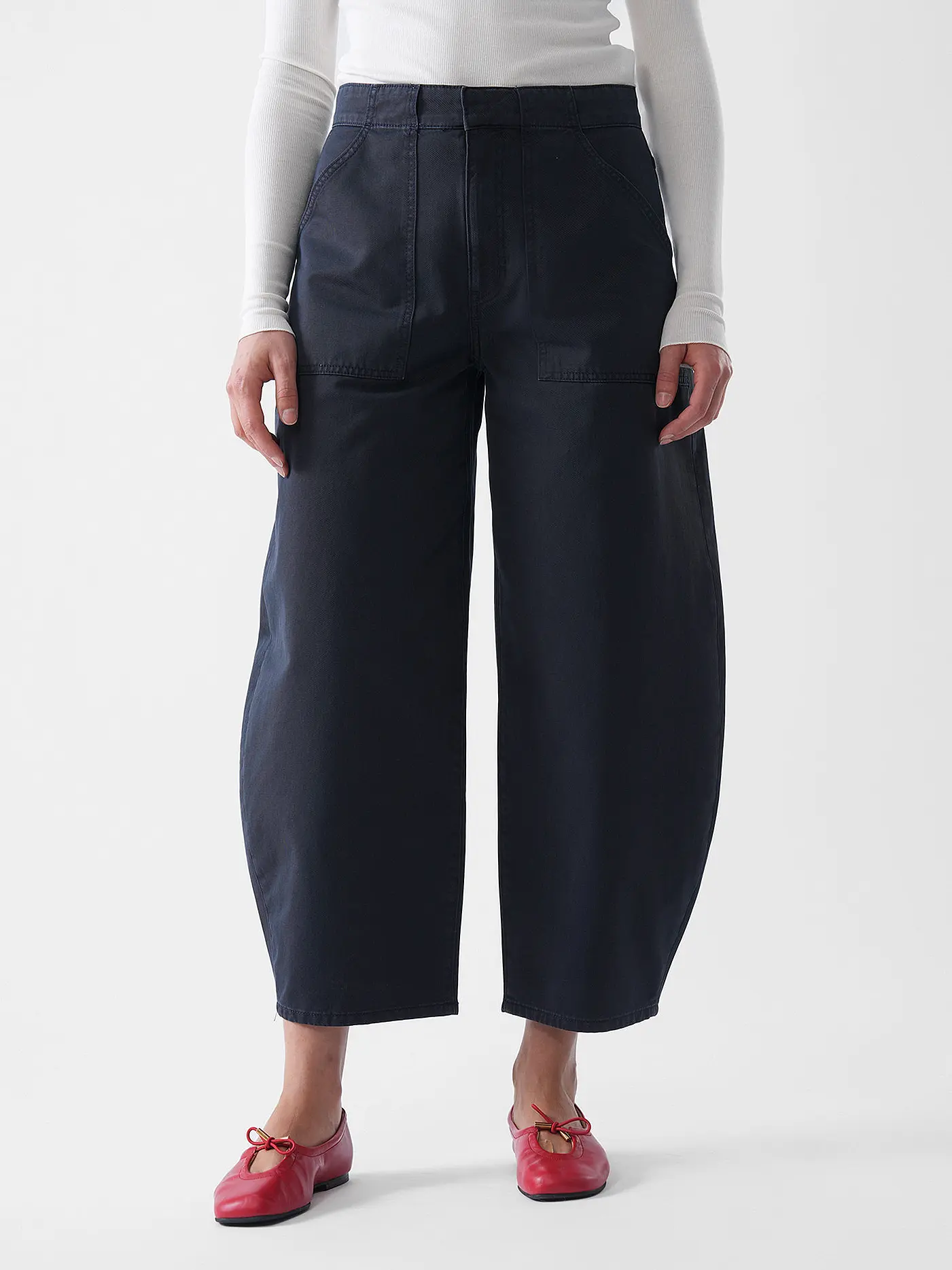FRAME | Jeans Flared Fit THE BARREL | dunkelblau