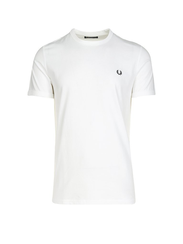 T-SHIRT UOMO FRED PERRY WHITE