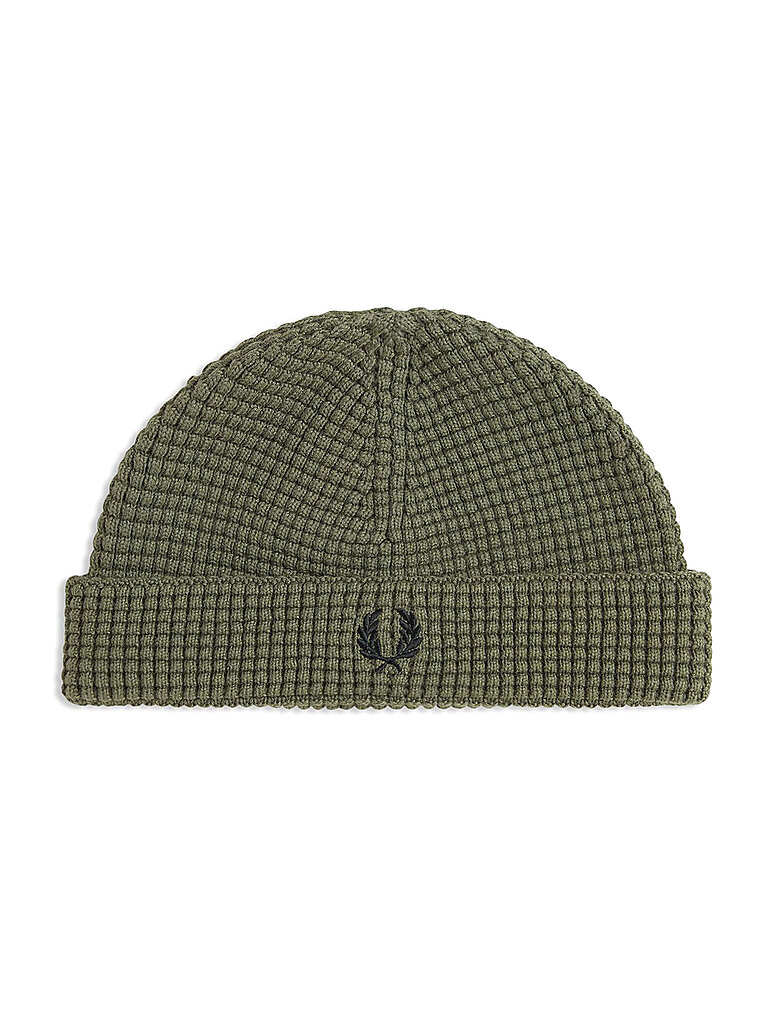 FRED PERRY Mütze - Haube WAFFLE BEANIE  olive