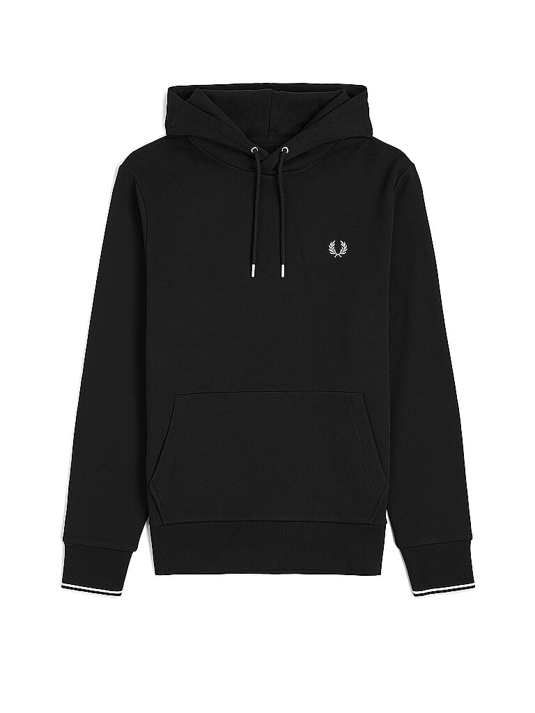 FRED PERRY Kapuzensweater - Hoodie schwarz | M