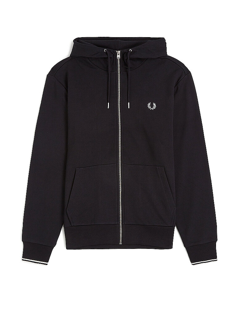 FRED PERRY Sweatjacke  schwarz | S
