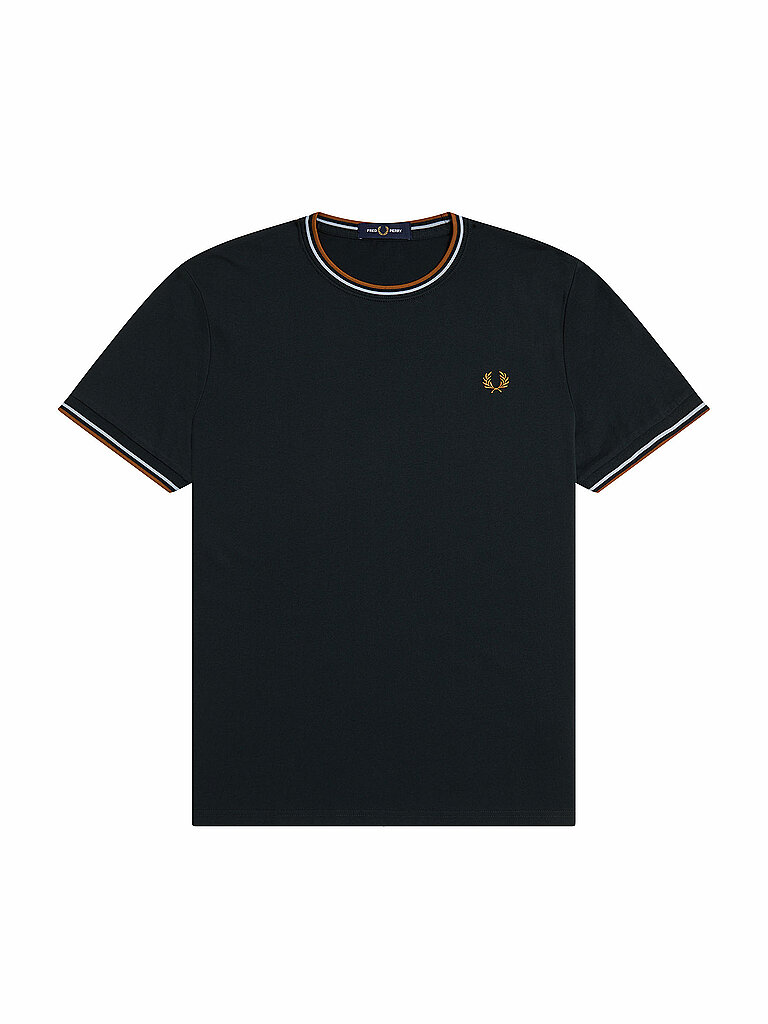 T-Shirt mit doppeltem kontrastierendem Besatz Fred Perry