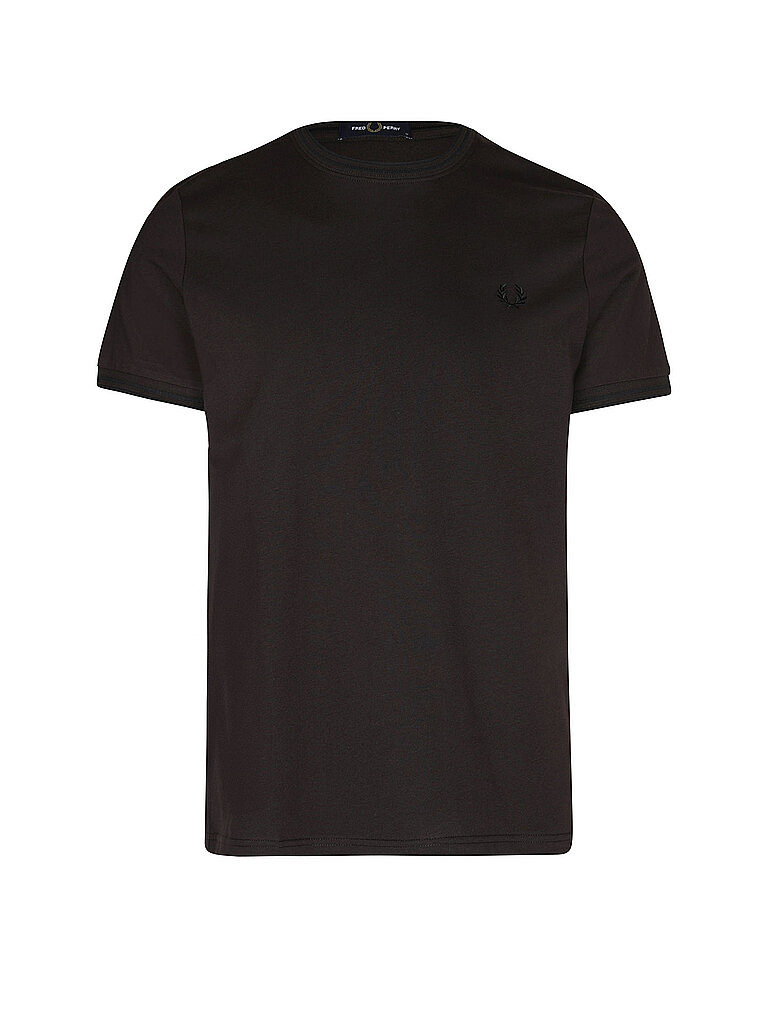 T-Shirt mit doppeltem kontrastierendem Besatz Fred Perry