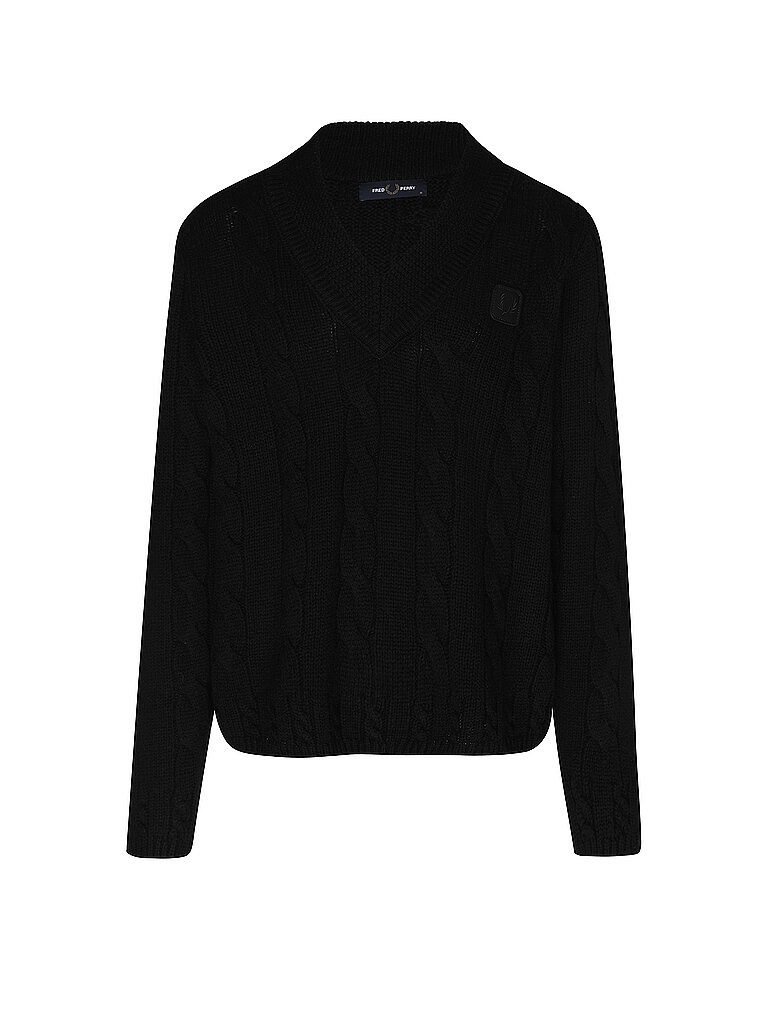 FRED PERRY Pullover  schwarz | S