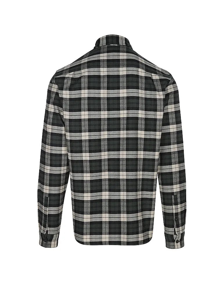 FRED PERRY | Hemd Regular Fit  | Dunkelgrün