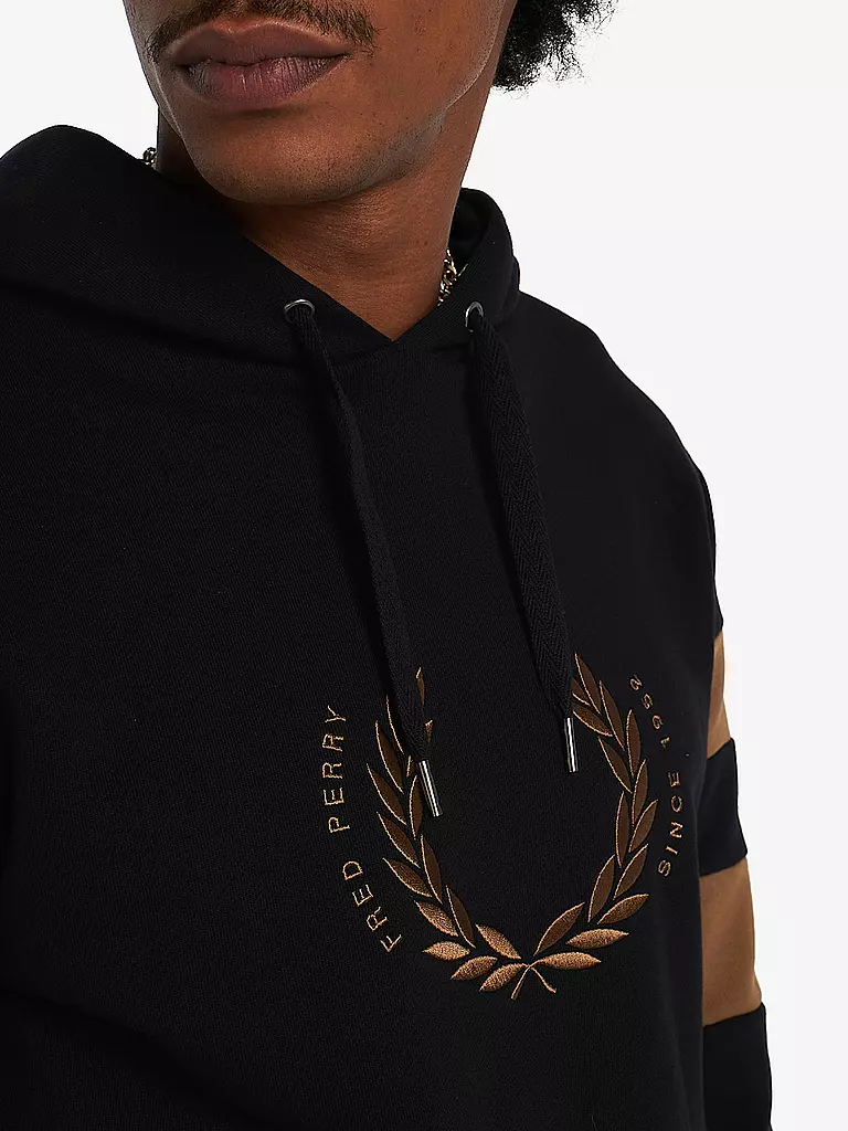 FRED PERRY | Kapuzensweater - Hoodie  | schwarz