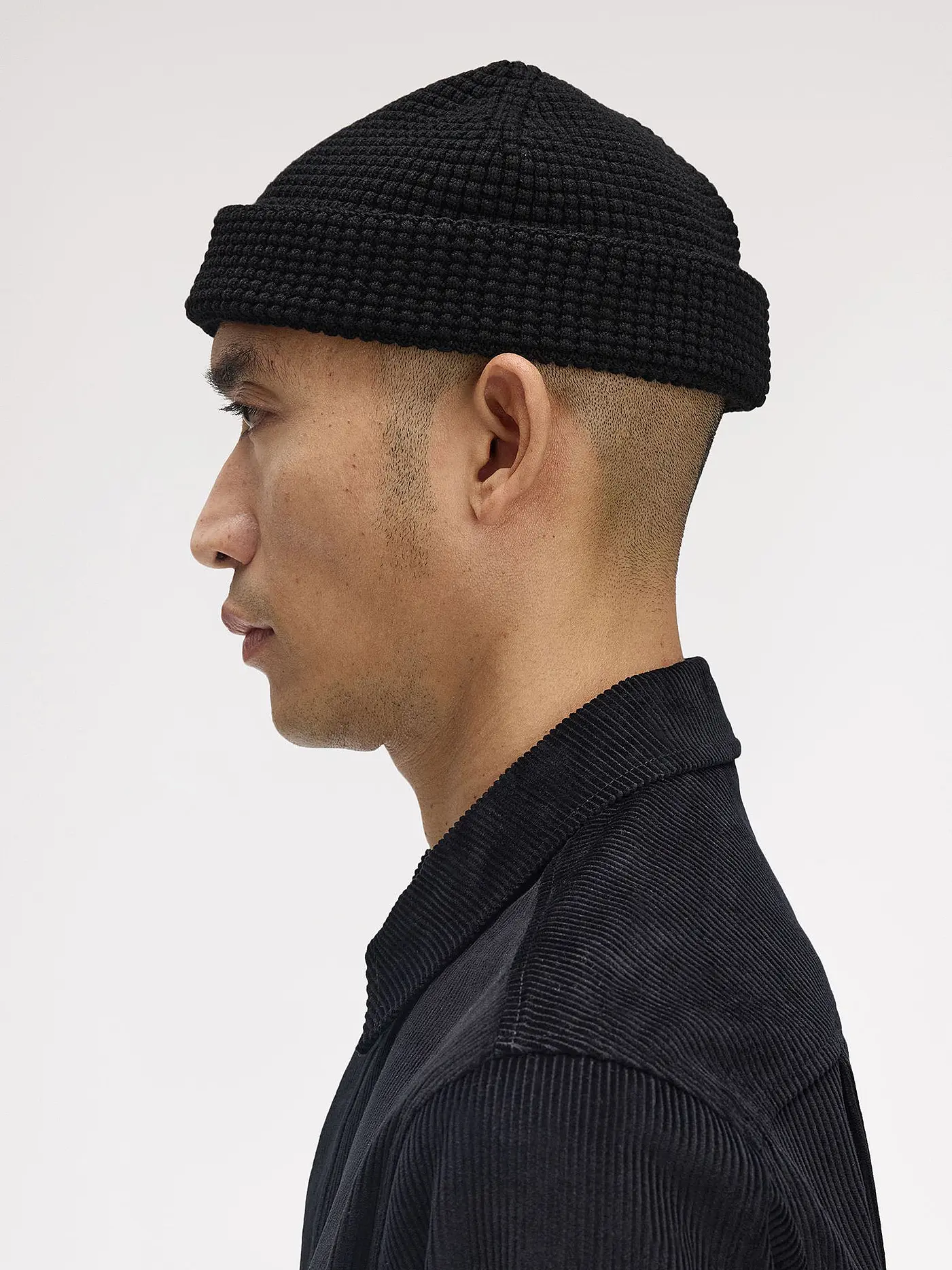 FRED PERRY | Mütze - Haube WAFFLE BEANIE  | schwarz