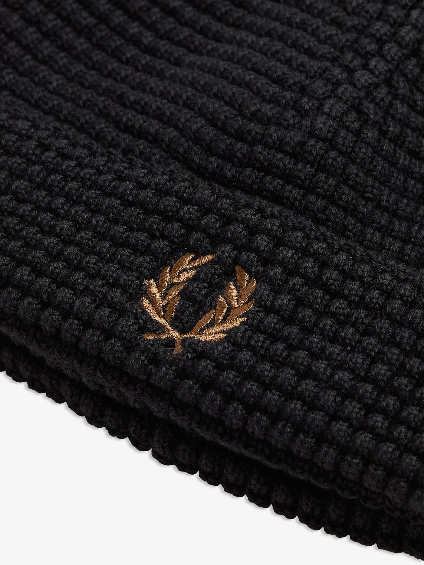 FRED PERRY | Mütze - Haube WAFFLE BEANIE  | schwarz