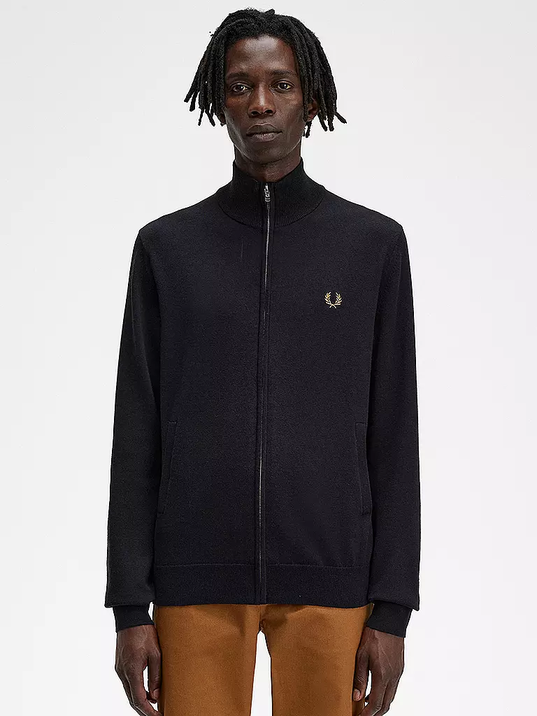 FRED PERRY | Strickjacke  | schwarz