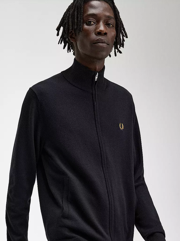 FRED PERRY | Strickjacke | schwarz