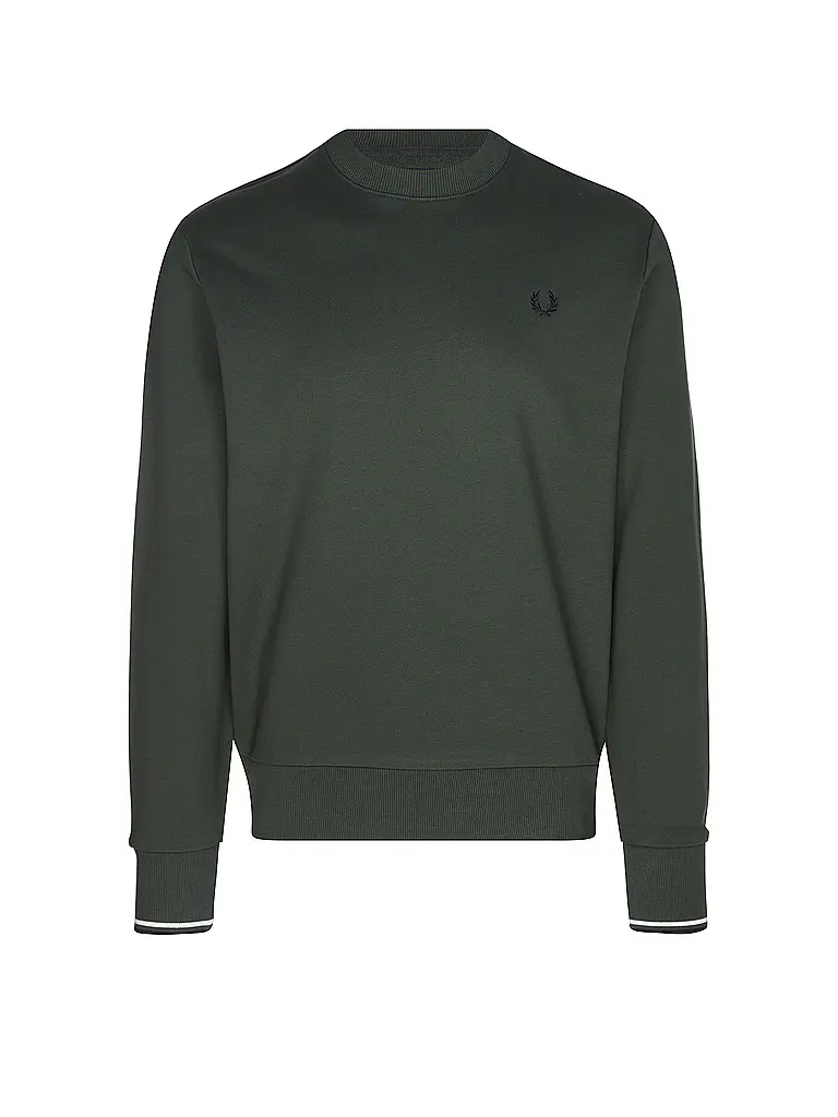 FRED PERRY | Sweater  | Dunkelgrün