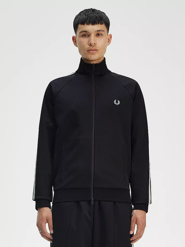 FRED PERRY | Sweatjacke  | schwarz